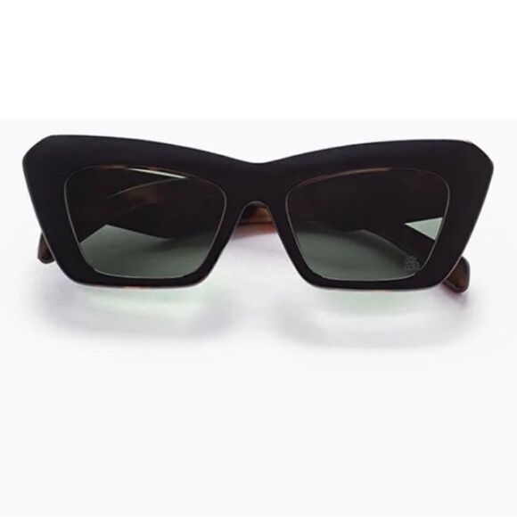 NIB Women\'s SZADE FLOREY BLACK/TORTOISE/MOSS POLARIZED SUNGLASSES Sustainable main image 6